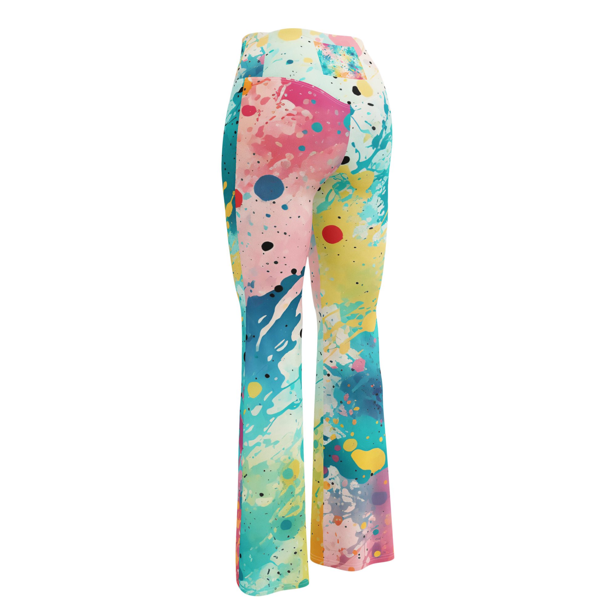 Look great! Feel great!Beauty Women's Flare leggings outfit ,unique and eye-catching Art Carnival Beach design - Image 9