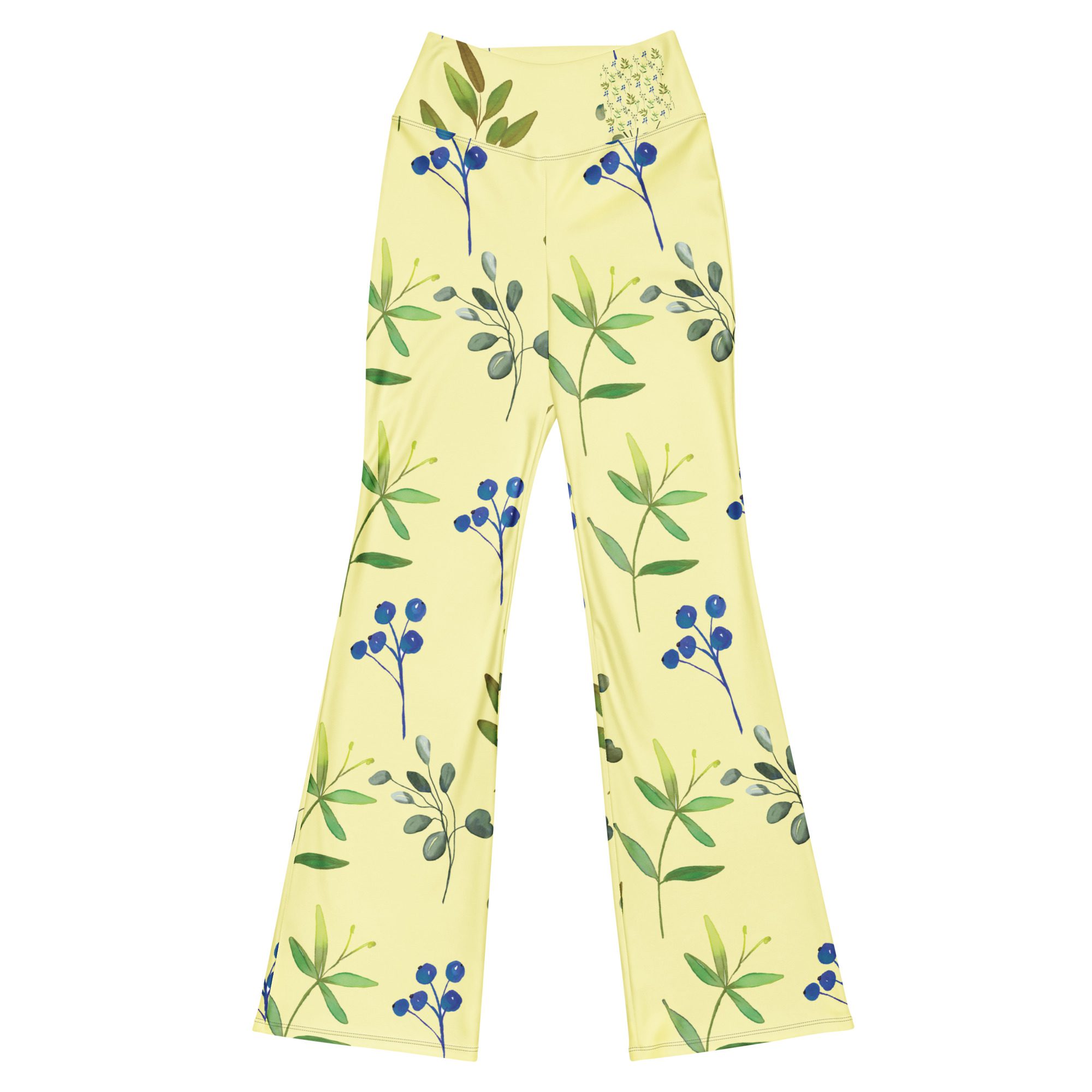 Sunshine State of Mind High-Waisted Flare Leggings for Wellness and Style Eco-Friendly - Image 7