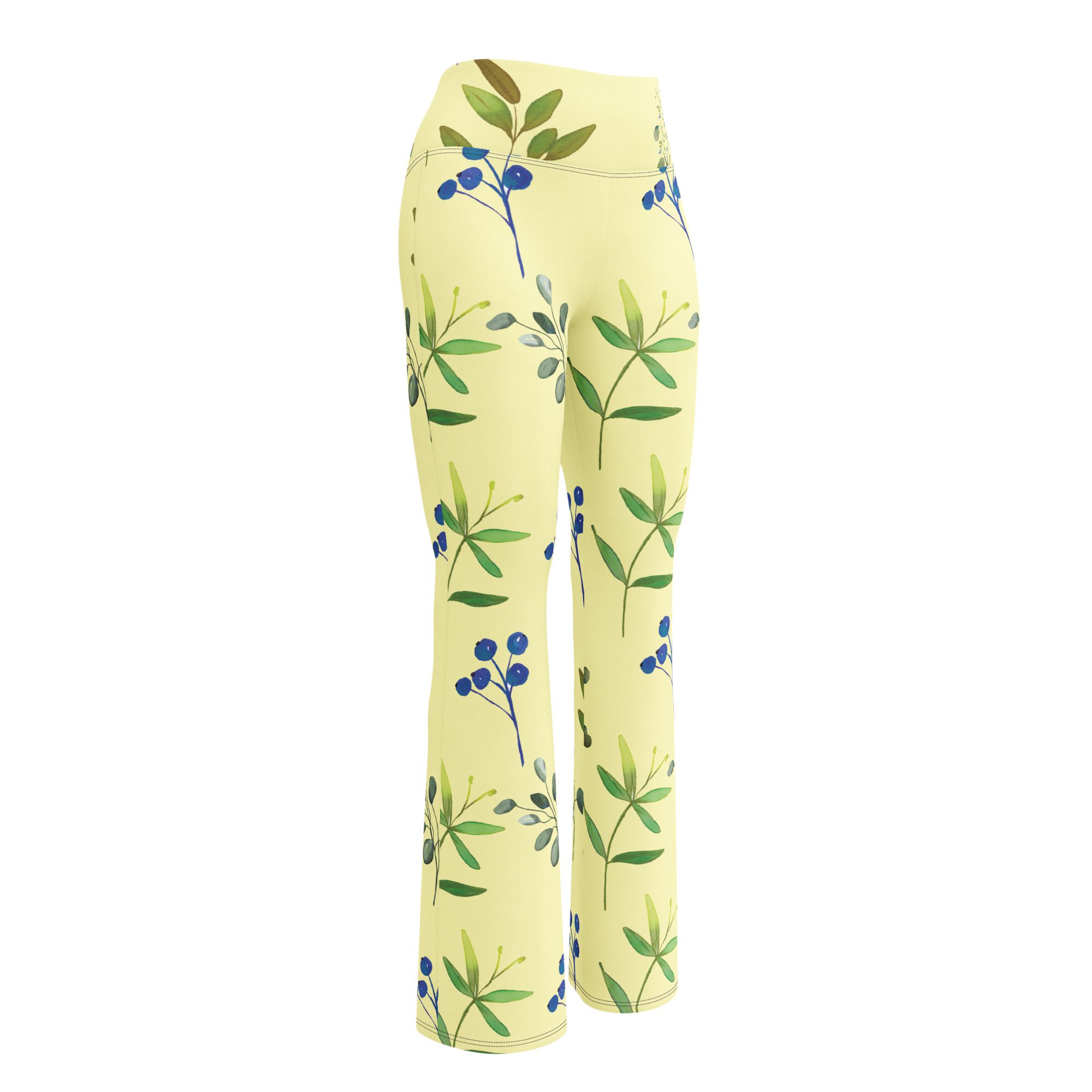 Sunshine State of Mind High-Waisted Flare Leggings for Wellness and Style Eco-Friendly - Image 9