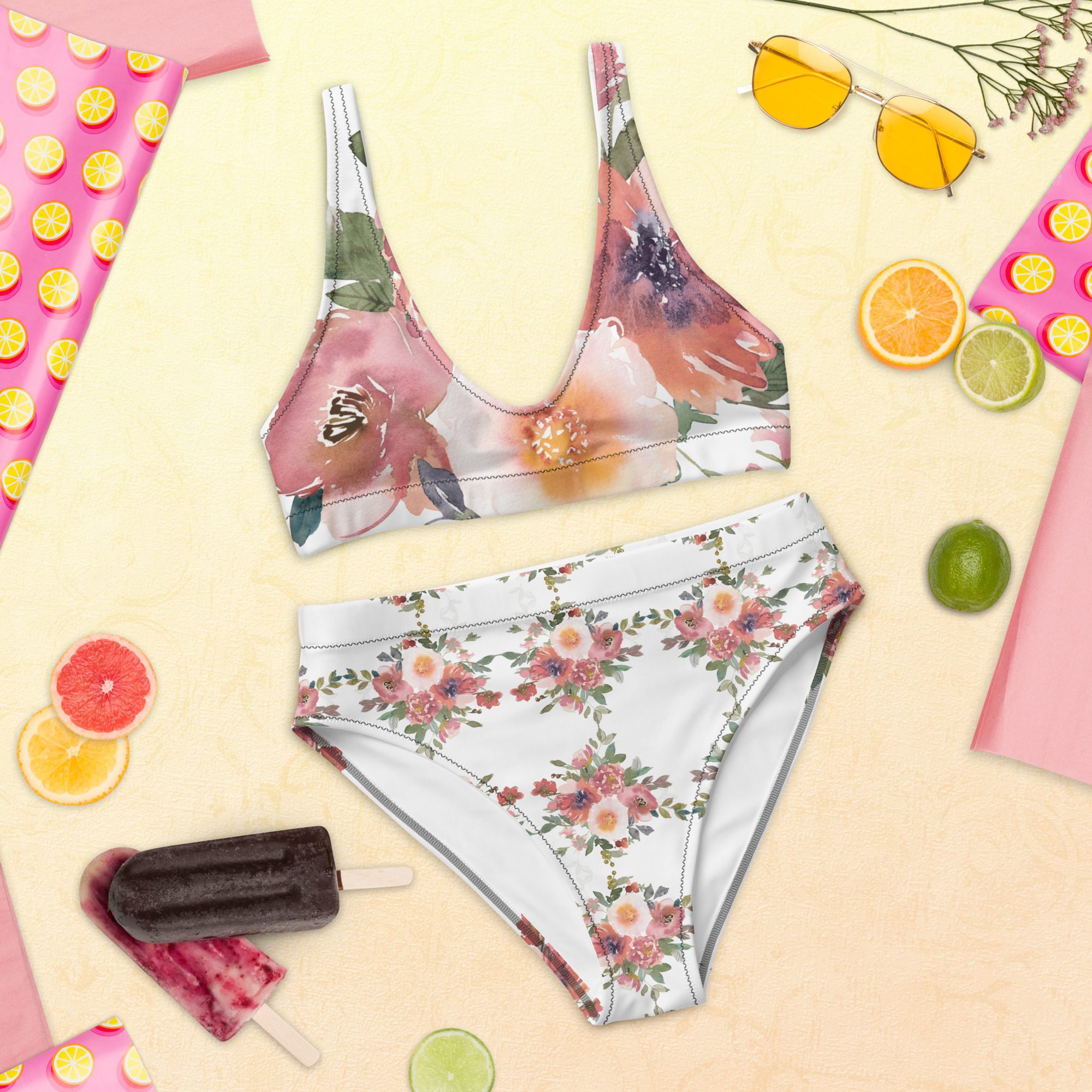 Discover the Elegance of Recycled High-Waisted Bikinis Perfect Poolside and Beachwear for Her - Image 6