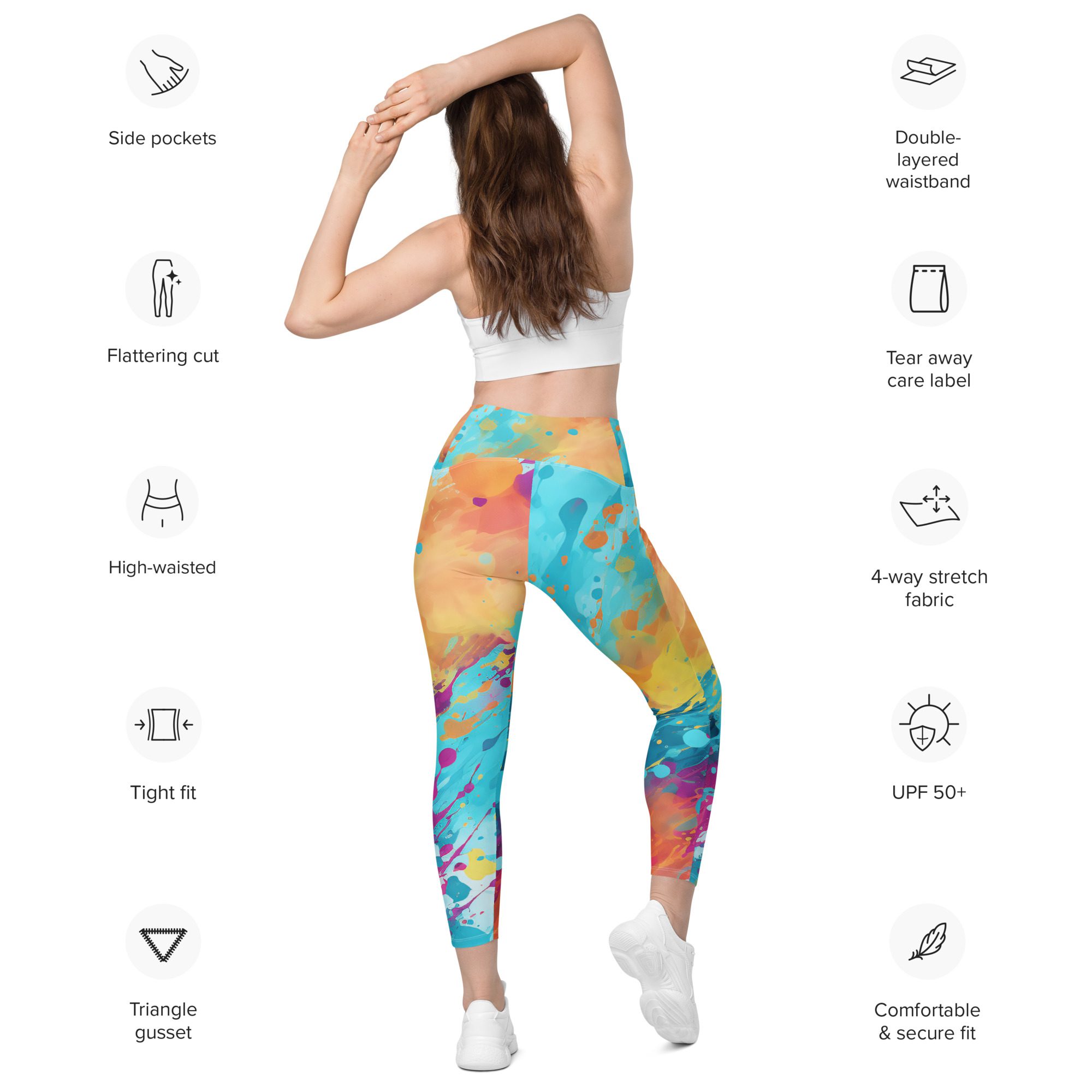 Super Beautiful Comfortable Dreamy Shape with pockets,elegant green, orange, and violet - Image 12