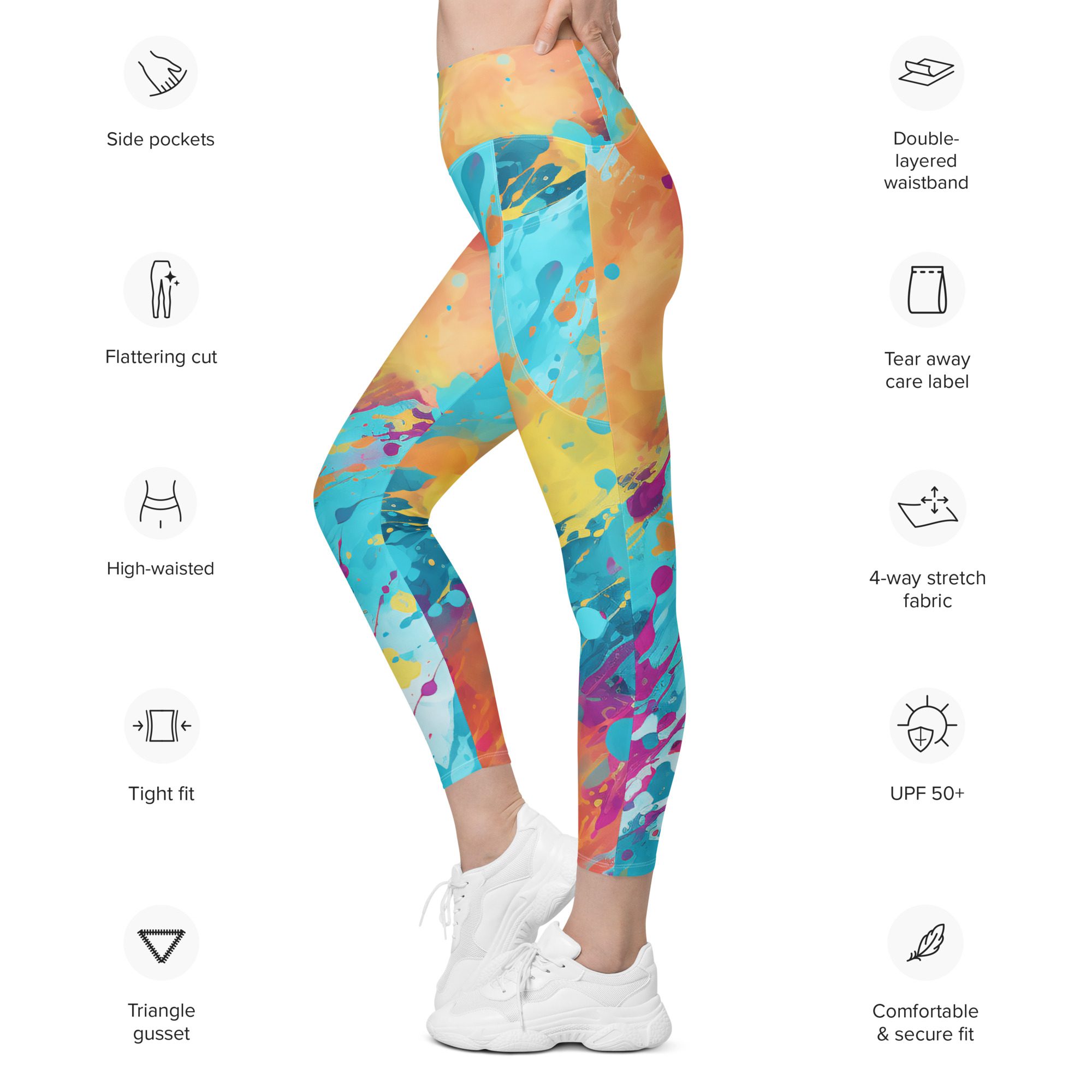 Super Beautiful Comfortable Dreamy Shape with pockets,elegant green, orange, and violet - Image 7