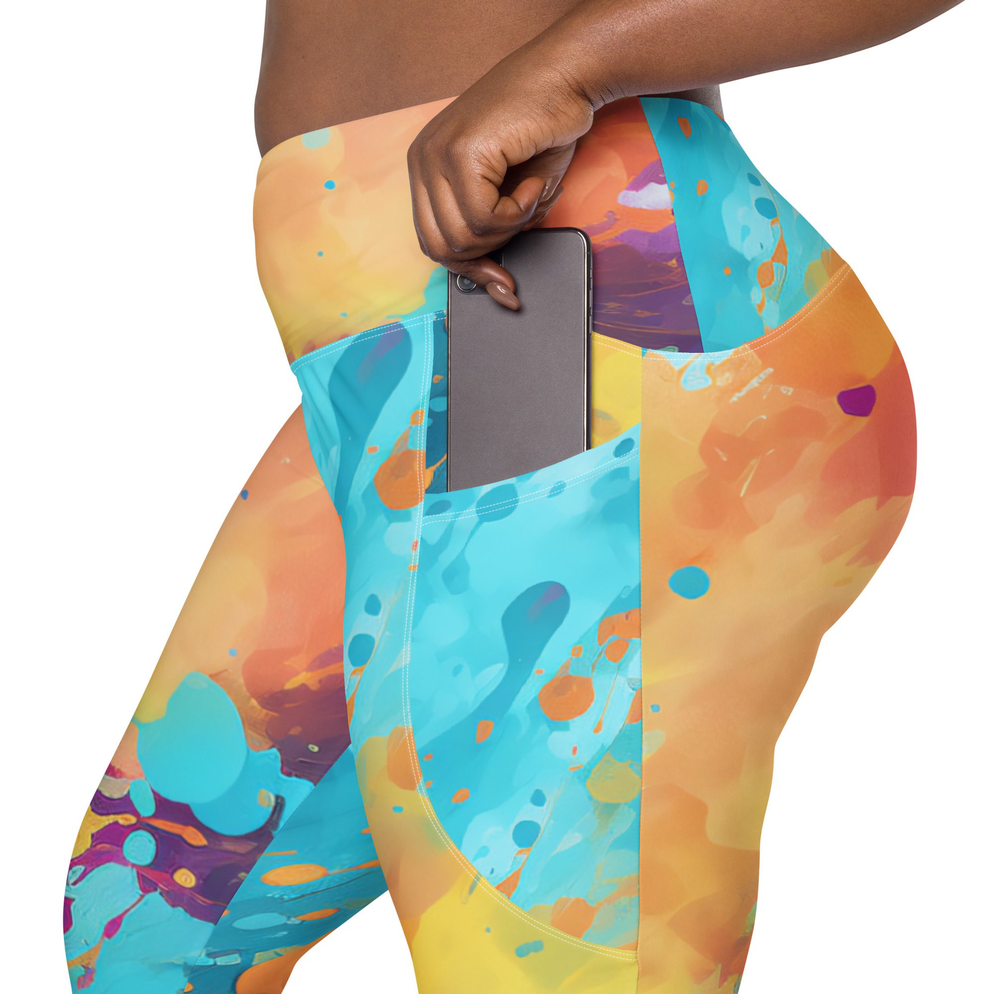 Super Beautiful Comfortable Dreamy Shape with pockets,elegant green, orange, and violet - Image 8