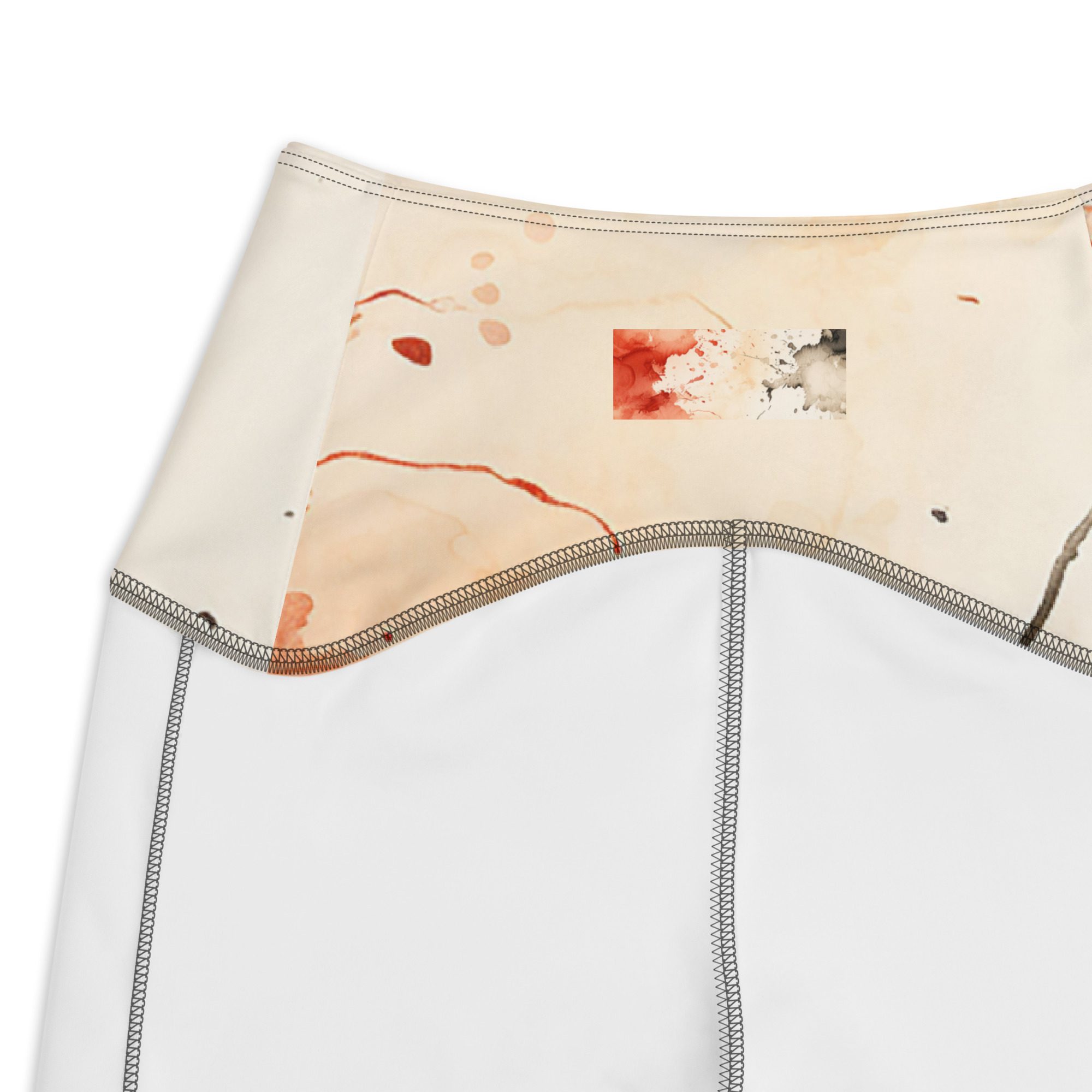 Vibrant Ink Orange Recycled Leggings with pockets Elevate Your Style and Sustainability - Image 8