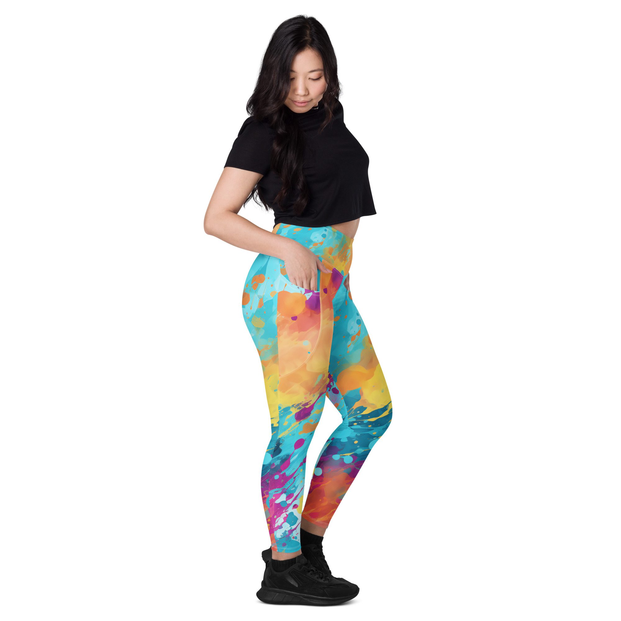 Super Beautiful Comfortable Dreamy Shape with pockets,elegant green, orange, and violet - Image 3
