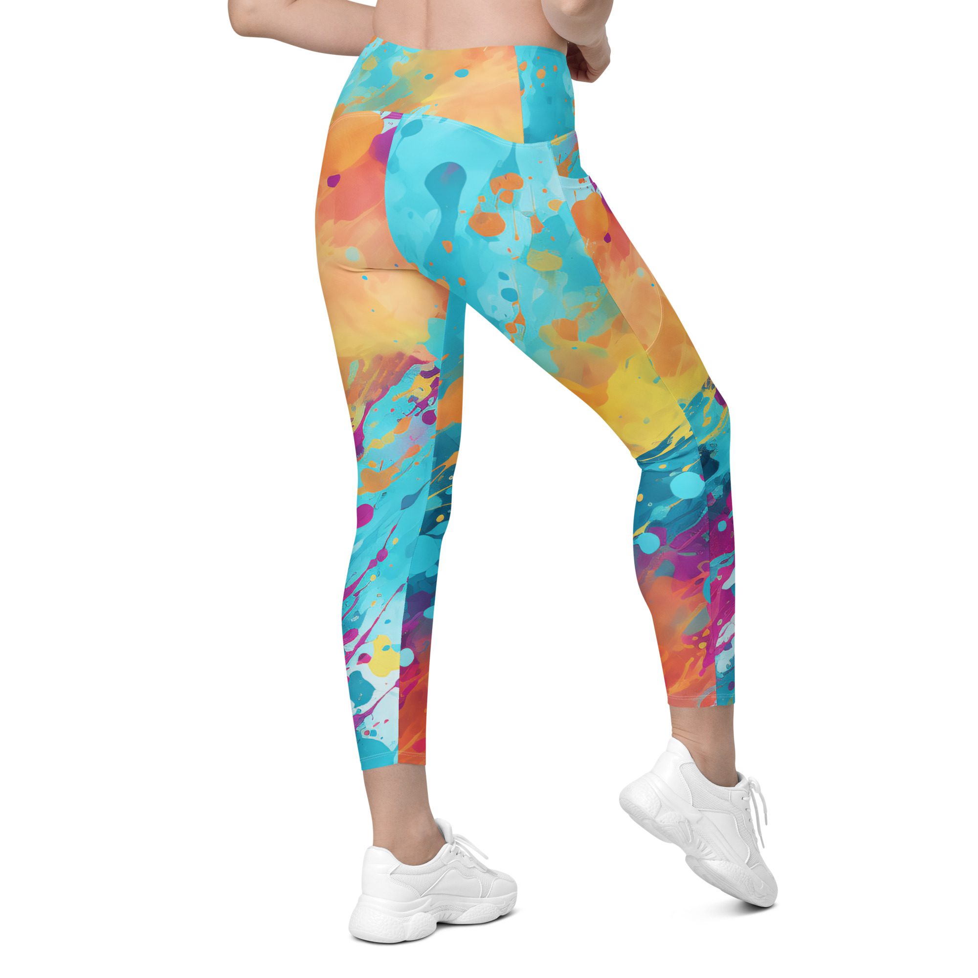 Super Beautiful Comfortable Dreamy Shape with pockets,elegant green, orange, and violet - Image 5