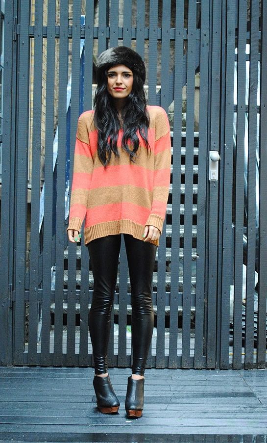 Casual Faux Leather Leggings
