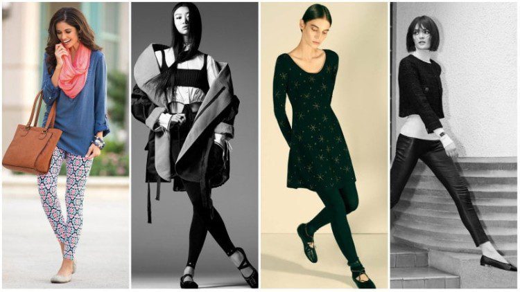 What shoes work best with sporty leggings that feature a high heel pattern