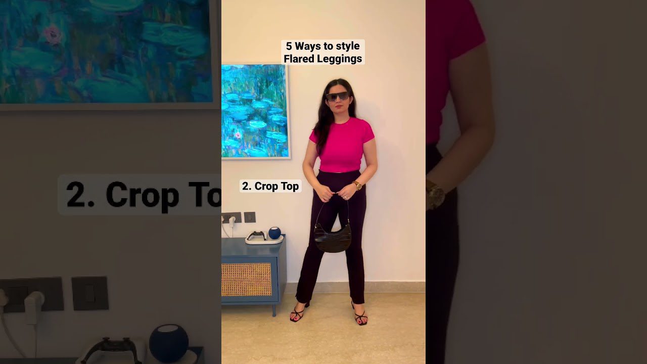Video Fashion Hacks 5 Ways to style flared leggings or yoga pants ✨ #Shorts #backtoschool #casualoutfits Video Fashion Hacks 5 Ways to style flared leggings or yoga pants ✨ #Shorts #backtoschool #casualoutfits