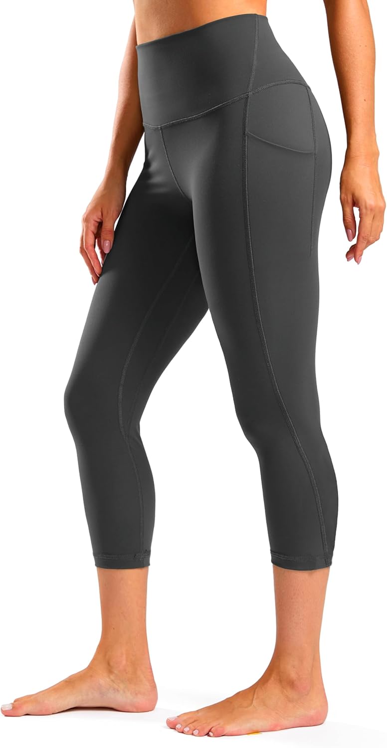 Awesome  .99 Responsible  Workout Capri Leggings with Pockets for Women 21″ 23″ High Waist Buttery Soft Tummy Control Gym Athletic Yoga Pants