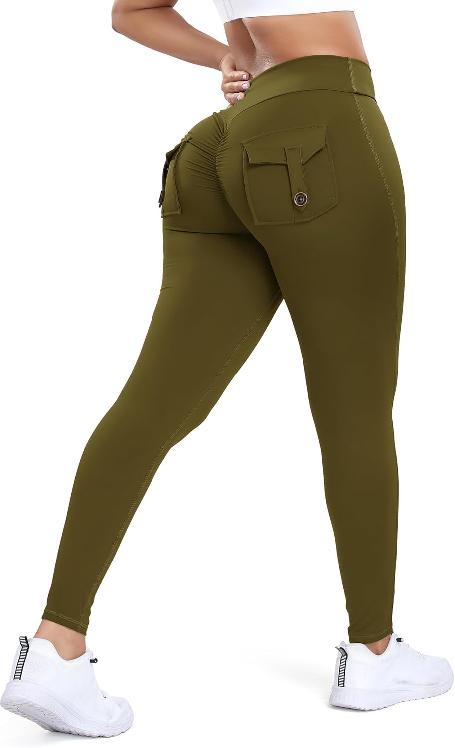 Awesome .99 Innovative YOFIT Women Butt Lifting Workout Cargo Leggings Scrunch Booty Tummy Control Yoga Pants with Flap Pockets Green S Awesome .99 Innovative YOFIT Women Butt Lifting Workout Cargo Leggings Scrunch Booty Tummy Control Yoga Pants with Flap Pockets Green S