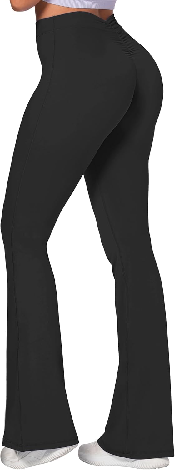 Awesome Fashion-Forward Sunzel Sunzfly Flare Leggings for Women Cross Over High Waisted Yoga Pants with Wide Leg and Tummy Control for Workout Awesome Fashion-Forward Sunzel Sunzfly Flare Leggings for Women Cross Over High Waisted Yoga Pants with Wide Leg and Tummy Control for Workout