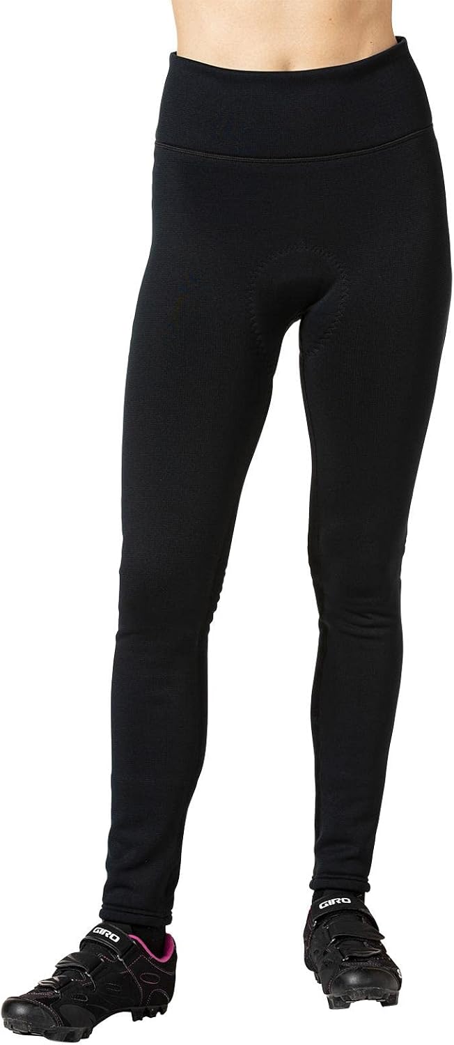 Deal of the Day   9.95 Awesome  Terry Cycling Padded Bike Pants Womens Winter Tight 28.5″ Warm Fleece Windproof Water Resistant Hi-Rise Leggings For Women