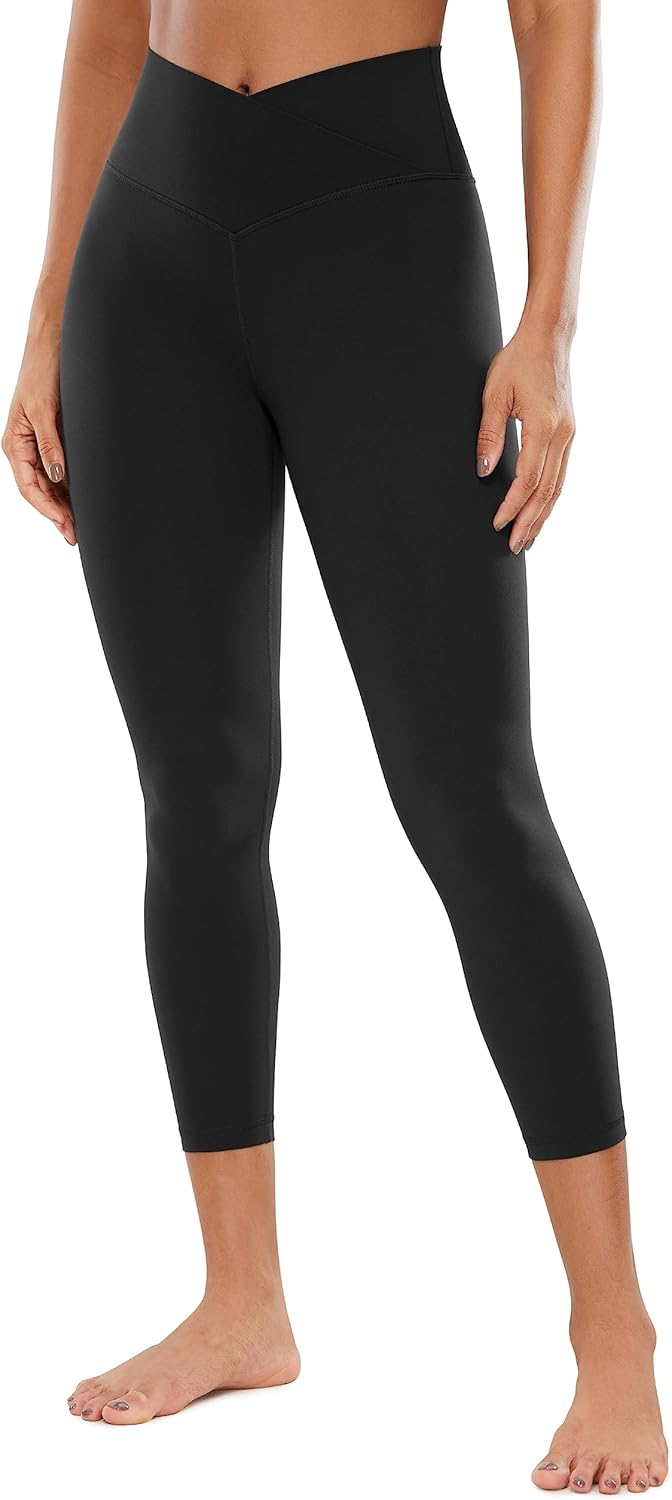 Deal of the Day .92 Exclusive CRZ YOGA Womens Butterluxe Crossover Workout Capri Leggings 23 Inches – High Waist V Cross Crop Gym Yoga Pants Deal of the Day .92 Exclusive CRZ YOGA Womens Butterluxe Crossover Workout Capri Leggings 23 Inches – High Waist V Cross Crop Gym Yoga Pants