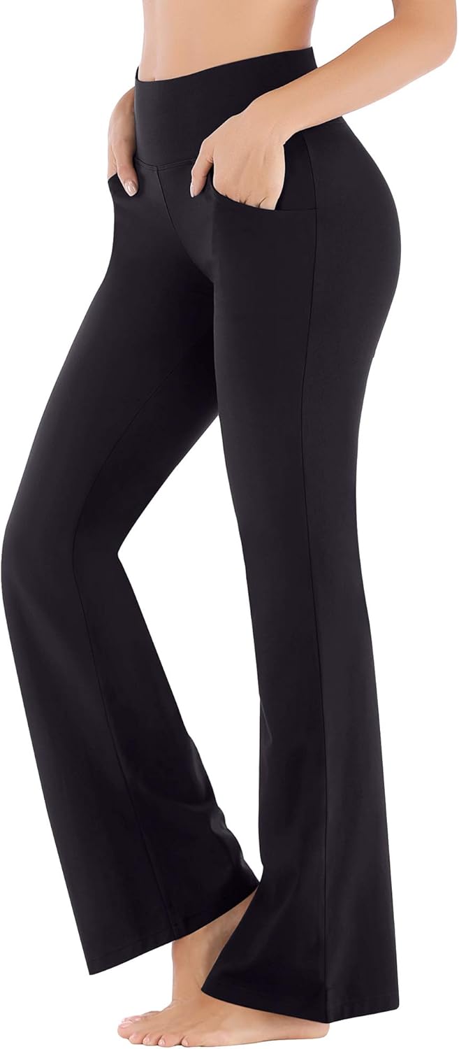 Deal of the Day .79 Functional Ewedoos Womens Yoga Pants with Pockets for Women High Waisted Bootcut Yoga Pants Wide Leg Yoga Pants Stretchy Work Pants Amazon Deal of the Day .79 Functional Ewedoos Womens Yoga Pants with Pockets for Women High Waisted Bootcut Yoga Pants Wide Leg Yoga Pants Stretchy Work Pants Amazon