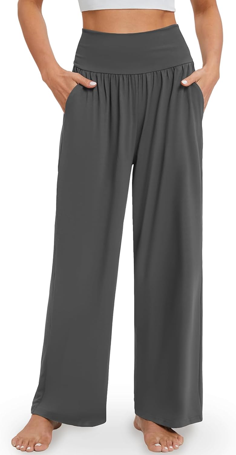 Deal of the Day Luxurious Gracyoga Wide Leg Yoga Pants for Women Casual Loose Cozy Sweatpants High Waisted Lounge Pajama Flowy Pants With Pockets Deal of the Day Luxurious Gracyoga Wide Leg Yoga Pants for Women Casual Loose Cozy Sweatpants High Waisted Lounge Pajama Flowy Pants With Pockets