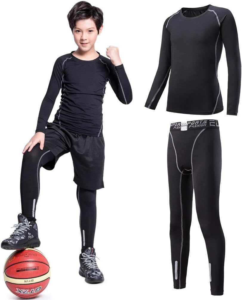 Discount .99 Practical 2/3/4 Pcs Boys Girls Base Layer Athletic Compression Leggings and Shirts Thermal Underwear Set Running Pants Tights Discount .99 Practical 2/3/4 Pcs Boys Girls Base Layer Athletic Compression Leggings and Shirts Thermal Underwear Set Running Pants Tights