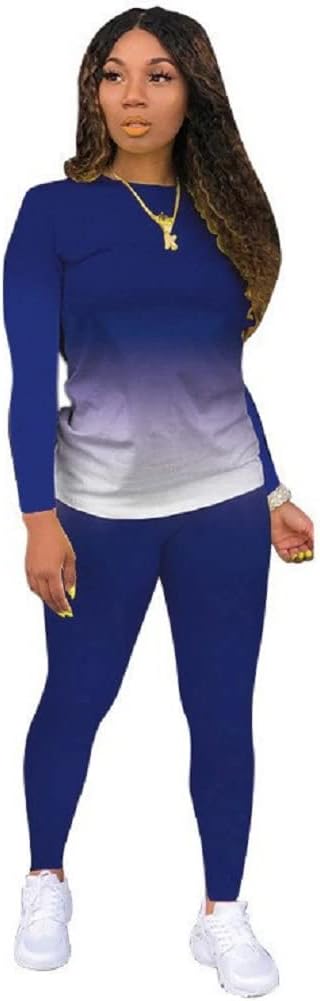 Discount   .99  Ethical   MRSYVES Tie Dye 2 Piece Outfits for Women Sexy Plus Size Long Sleeve Tops and Pants Sets Jogger Tracksuits Sweatsuits Casual