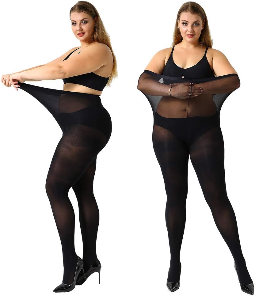 Save .99 Durable MANZI Women’s 2 Pairs Control Top Pantyhose High Waist Plus Size Tights Ultra-Soft Save .99 Durable MANZI Women’s 2 Pairs Control Top Pantyhose High Waist Plus Size Tights Ultra-Soft