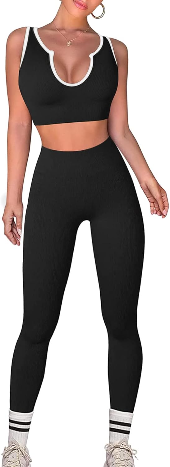 Save .99 Exclusive Work Out Sets Womens – Gym Two Piece Outfits Seamless Crop Tank High Waist Yoga Leggings Save .99 Exclusive Work Out Sets Womens – Gym Two Piece Outfits Seamless Crop Tank High Waist Yoga Leggings