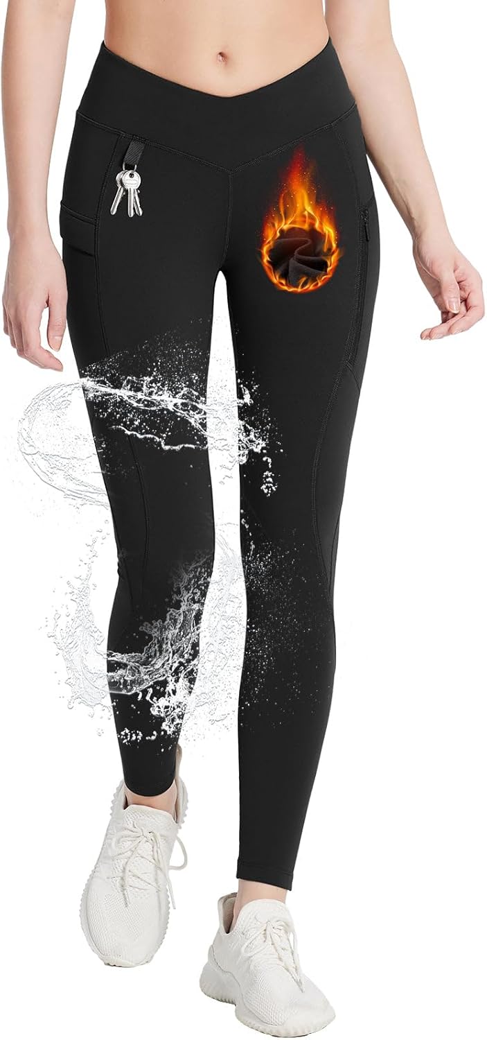 Save .99 Amazing BALEAF Women’s Fleece Lined Leggings Thermal Warm Zipper Pockets Hikng Pants Winter Cold Weather Water Resistant High Waisted Amazon Save .99 Amazing BALEAF Women’s Fleece Lined Leggings Thermal Warm Zipper Pockets Hikng Pants Winter Cold Weather Water Resistant High Waisted Amazon