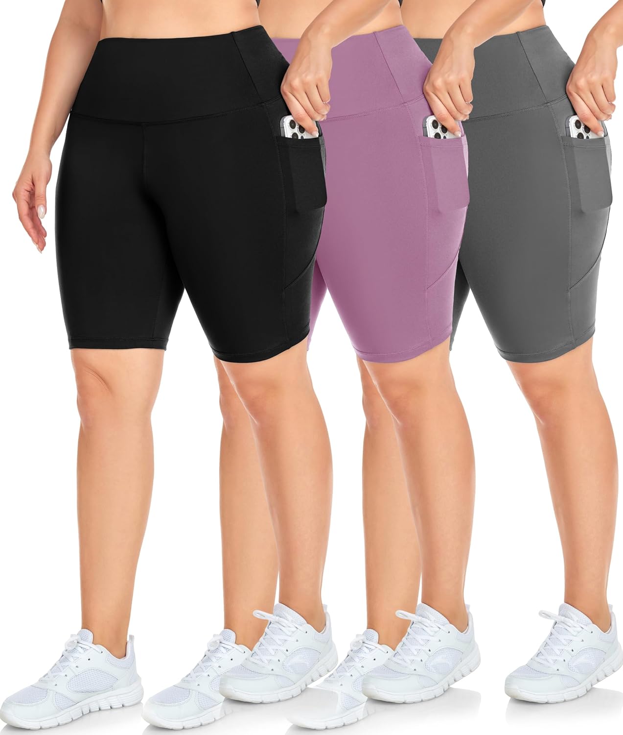 Shop now .99 Durable NEW YOUNG 3 Pack Plus Size Biker Shorts with Pockets for Women-High Waisted 8″ Yoga Pants Workout Shorts Shop now .99 Durable NEW YOUNG 3 Pack Plus Size Biker Shorts with Pockets for Women-High Waisted 8″ Yoga Pants Workout Shorts