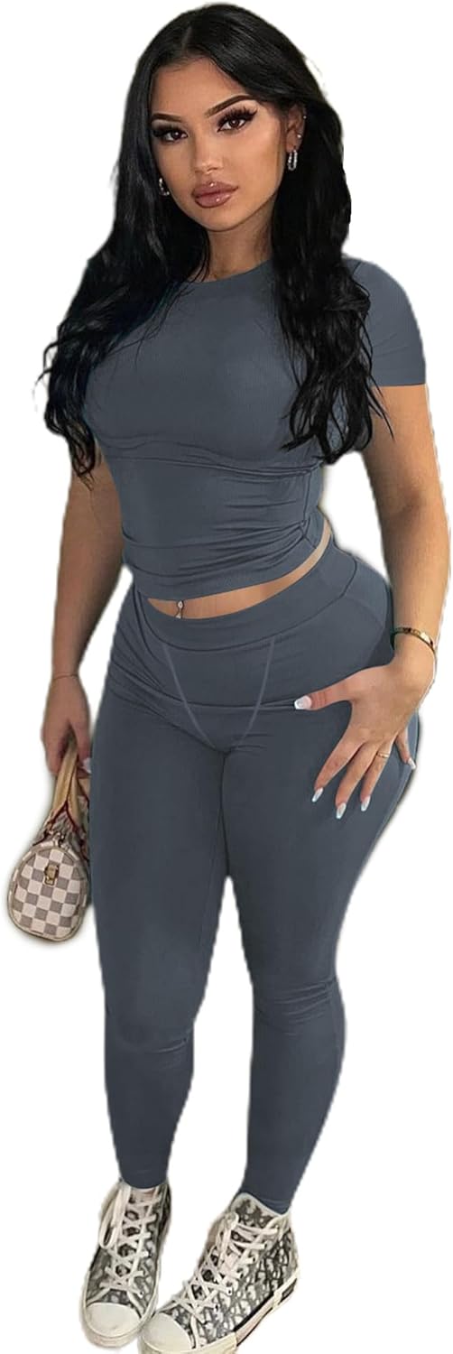 Shop now .99 Flattering Womens 2 Piece Skinny Workout Sets Two Piece Ribbed Loungewear for Women, Sexy Cropped Tops and Yoga Pants Outfits Shop now .99 Flattering Womens 2 Piece Skinny Workout Sets Two Piece Ribbed Loungewear for Women, Sexy Cropped Tops and Yoga Pants Outfits