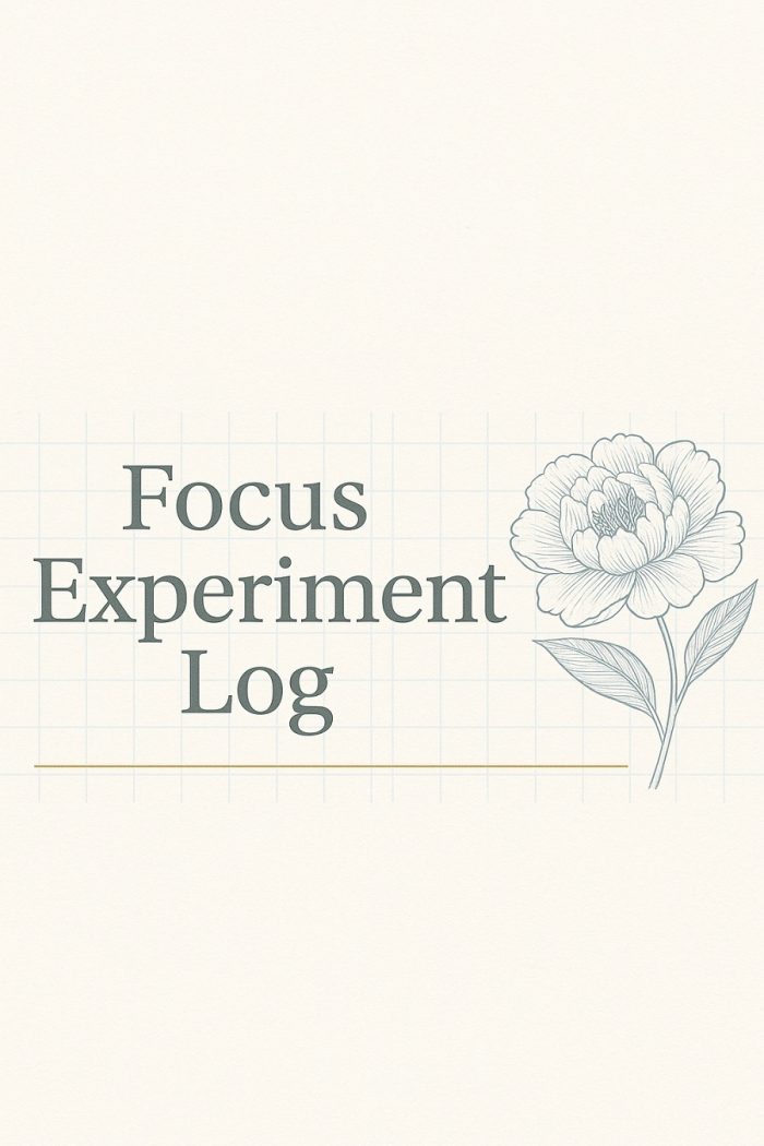 Dreamy Focus Cap Pack – Pomodoro Cards, Experiment Log & Concentration Music - Image 7